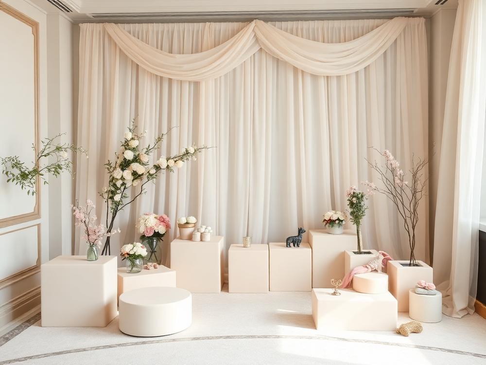 Beautifully styled activity area at a luxury venue